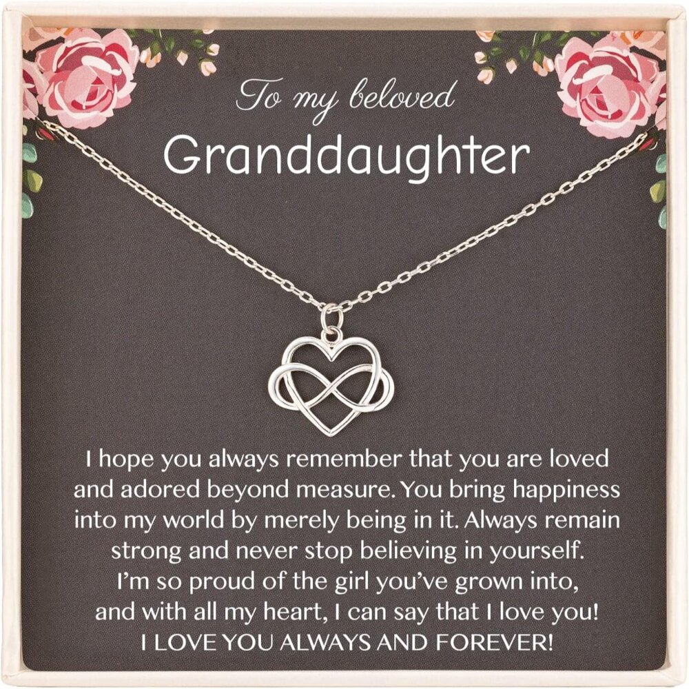 Tiny Sterling Silver Infinity Heart Necklace Sent… - image 1